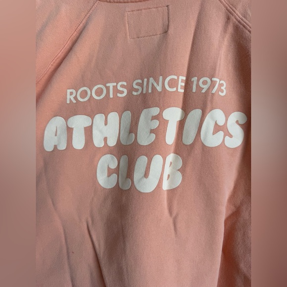 ROOTS Crewneck Sweatshirt Men XL light Orange 100% Organic Cotton Comfy Soft - Picture 5 of 7